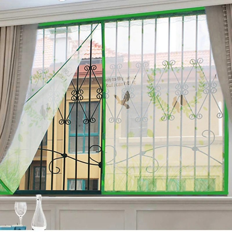 

Love Bird Butterfly Windmill Encryption Network 6 Magnetic Strip 7 Buckle Anti-mosquito Curtain for Home Human Health Summer