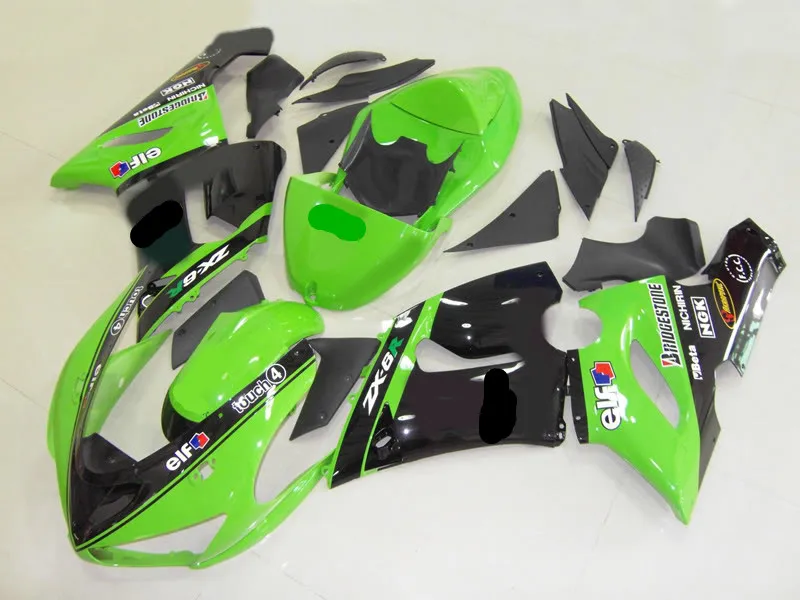 Пользовательские обтекатель КУЗОВ для KAWASAKI Ninja ZX6R 636 2005 2006 ZX 6R 05 06 ZX-6R Мотоцикл