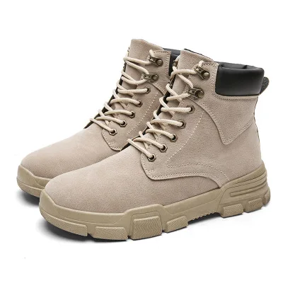 

Winter new high-top shoes desert boots trend England tooling boots tide shoes leather boots retro war wolf army boots men