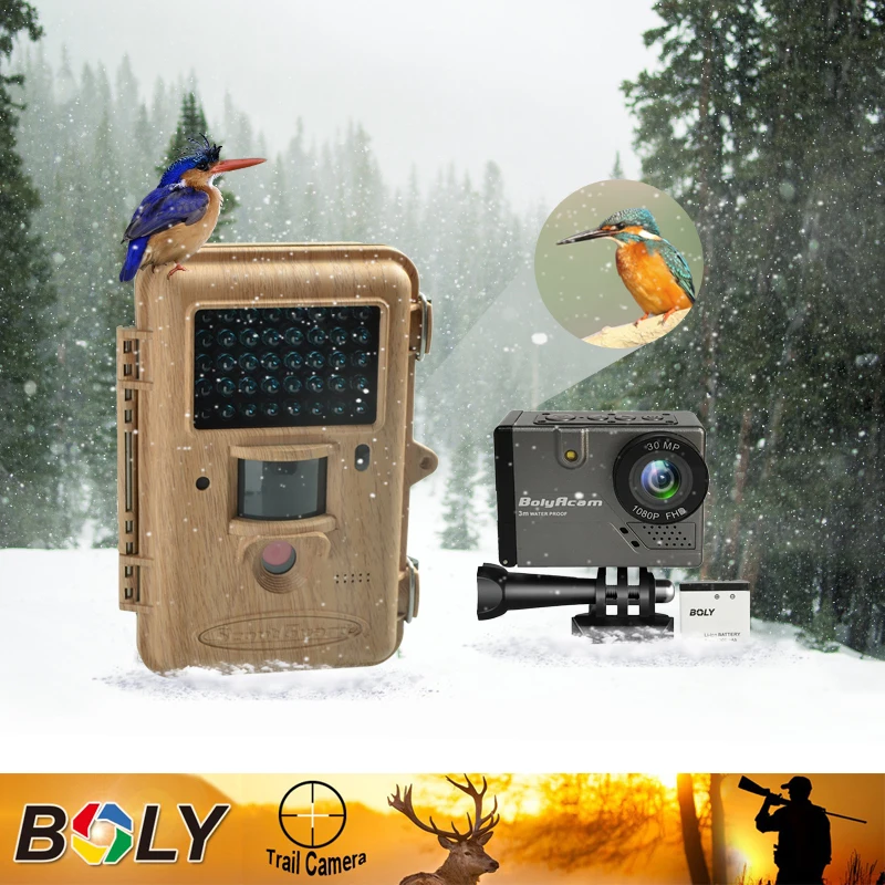 

Bolyguard hunting trail camera 12MP 720P 940nm Two Focus Bird Watching Camera 100ft thermal imager and BA101 with wifi widelife