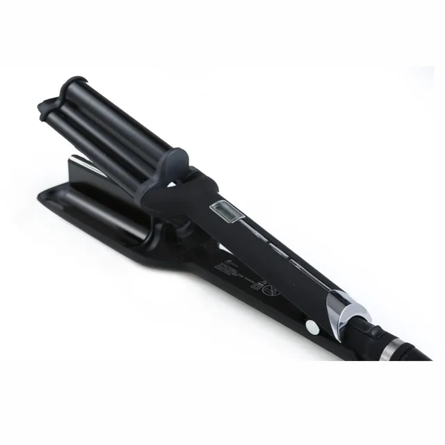 2017 Korean Design Big Hair Crimper Triple Wave Iron Professional Three Barrels Wave Deep Styler