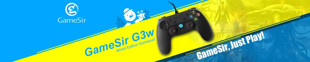 GameSir G3W oystick Мобильный USB проводной геймпад игровой контроллер для смартфонов планшетных ПК с индивидуальным держателем