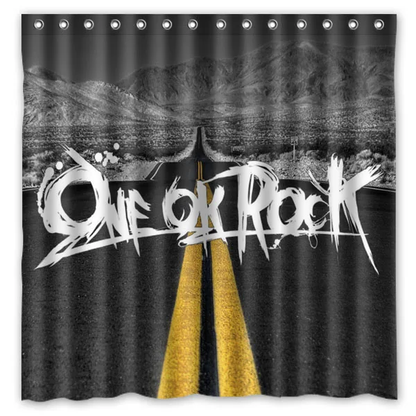 

ONE OK ROCK Waterproof Shower Curtain Custom Polyester Bathroom Curtains Cortina Ducha With Hooks 71*71 inch Drop Shipping