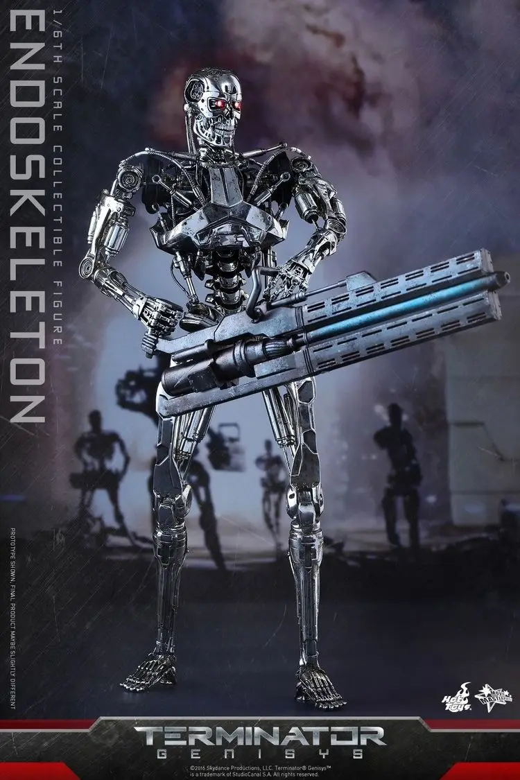 

Original HT Hottoys MMS352 1/6 Terminator 5 Endoskeleton Collection Action Figure for Fans Holiday Gift