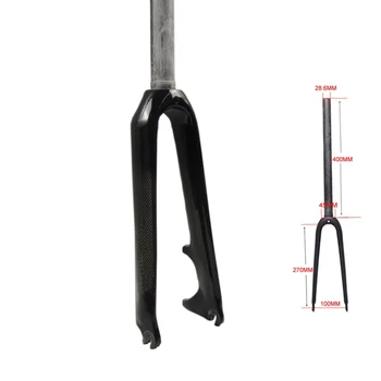 

RYCERZ 14/16/20 inch Bike 1 1/8 Carbon Fork BMX Folding Bike Disc Brake Carbon Fork Hard Fork Bike Bicycle Accessories