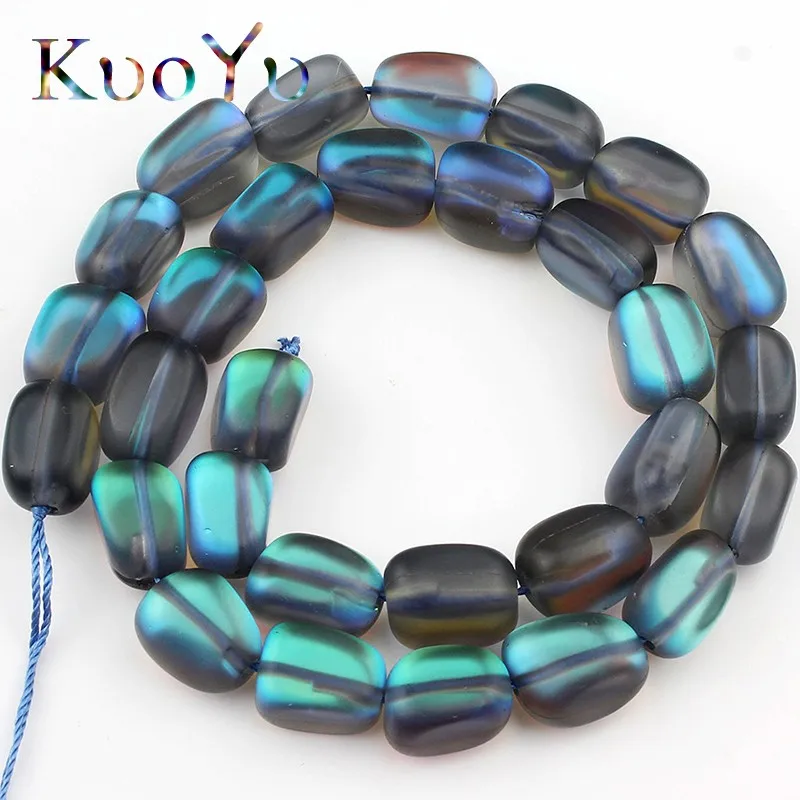 

10mm Frosted Matte Black Flash Crystal MoonStone Glitter Oval Loose Spacer Beads For Jewelry Making Design Fashion Diy Bracelets