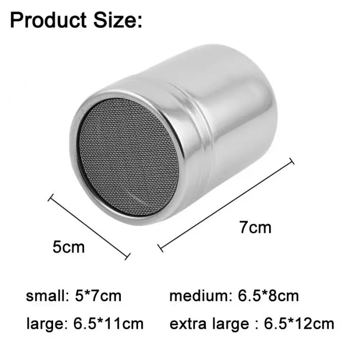 Шейкер для кофе и шоколада покрытие из нержавеющей стали сахарной муки какао порошок кофейный фильтр инструмент для приготовления пищи LKS99