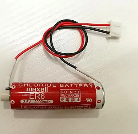

New Original Maxell ER6 3.6V 2000mah Lithium Battery PLC Batteries with White Plug
