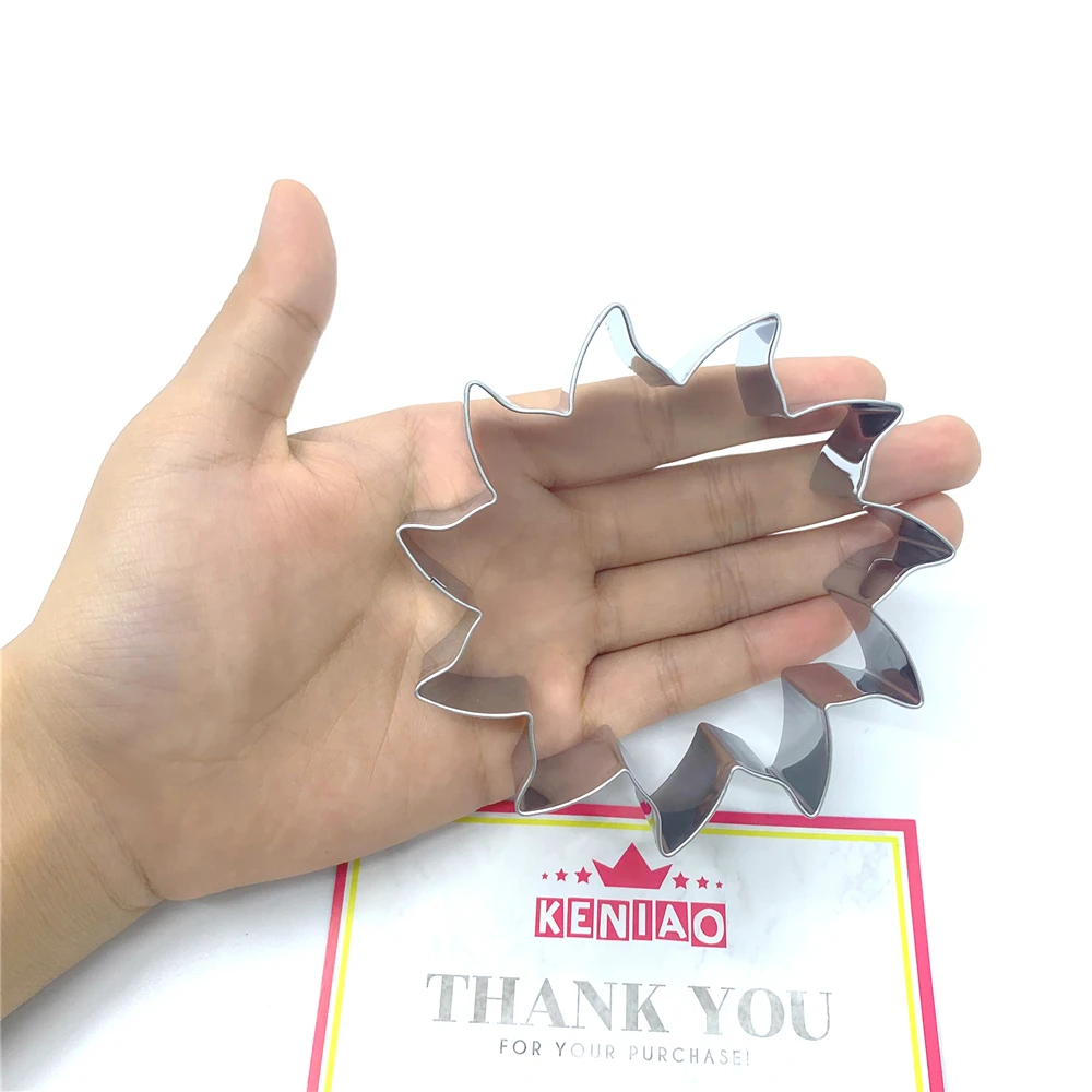 KENIAO Sun Cookie Cutter for Summer Beach 9 2x9 2 cm печенье/помадка/кондитерские изделия для детей