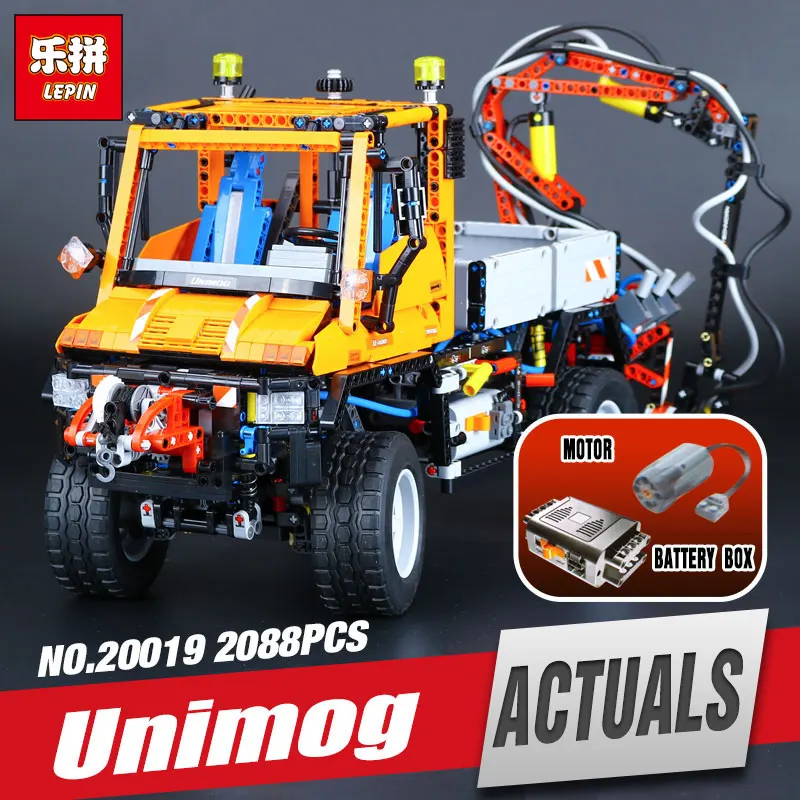 

Lepin 20019 2088pcs Technic Ultimate Series The Mechanical Truck Unimogu Set Educational Building Blocks Bricks Toy Legoing 8110