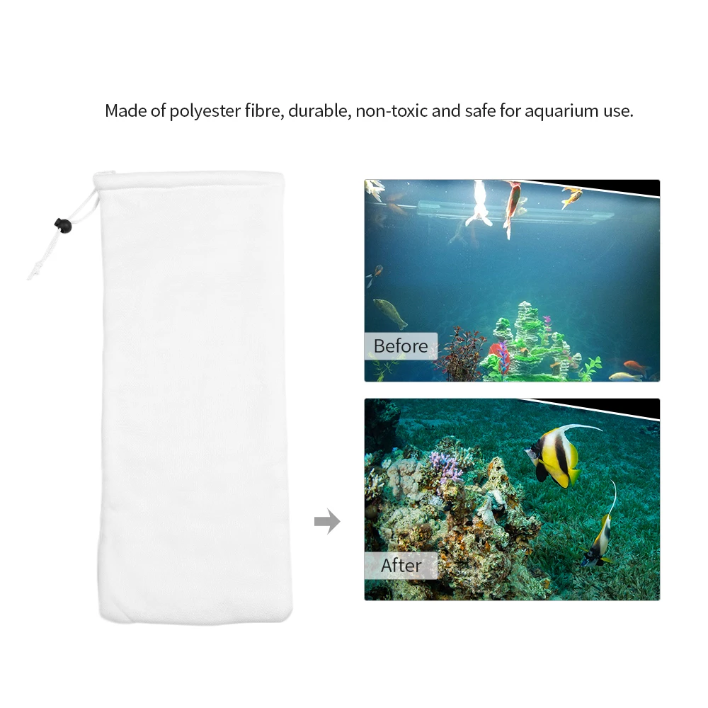 3 Size Magic Aquarium Filter Bag Polyester Fibre Filtering Bag Fish