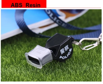 

High quality Any LOGO Customized Police F4 Molde Whistle with lanyard Outdoor Survival Whistle Wholesale