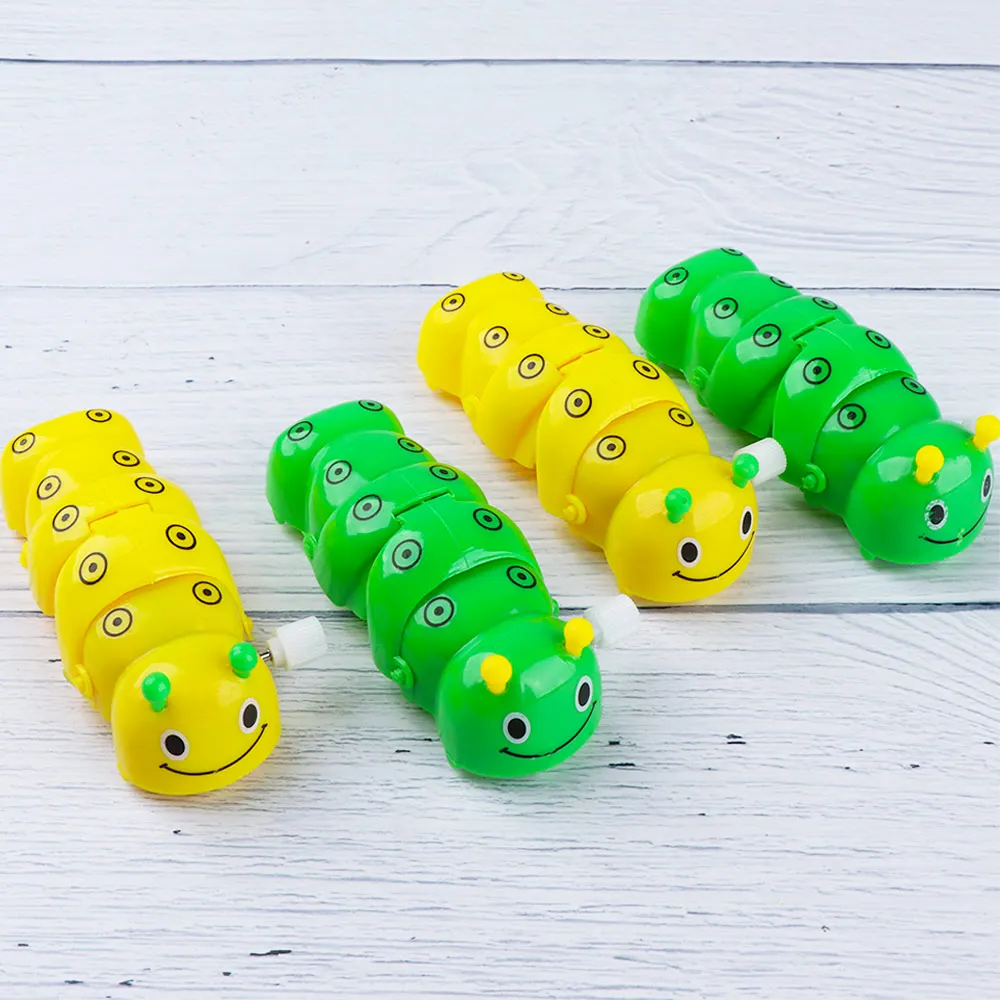 Новинка 1 шт. детские милые пластиковые гусеницы заводные игрушки Забавный Заводной игрушки для детей подарки цвет случайный - Цвет: random