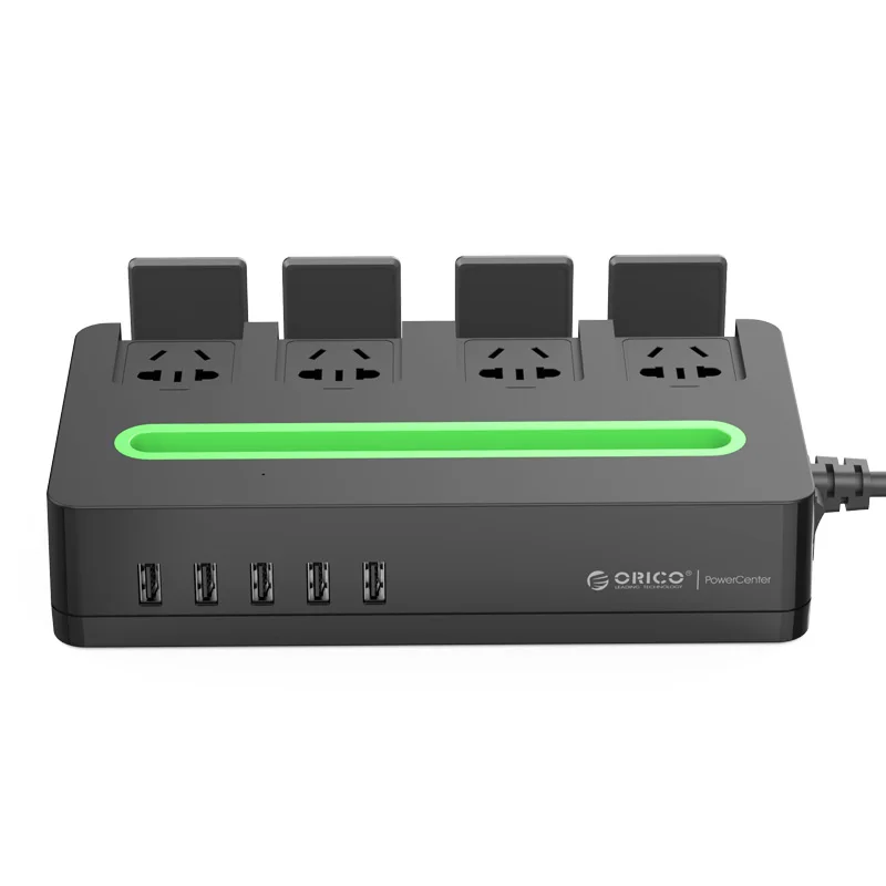 Orico черный DST-4A5U-US США plug с держателем телефона Мобильный разъем поддержка Детская безопасность крышка