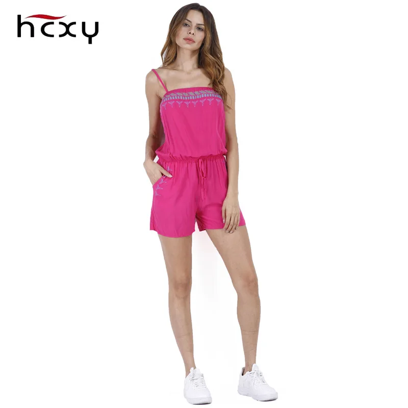 Летние пикантные пляжные комбинезоны Для женщин спинки разрезе Playsuit Элегантный