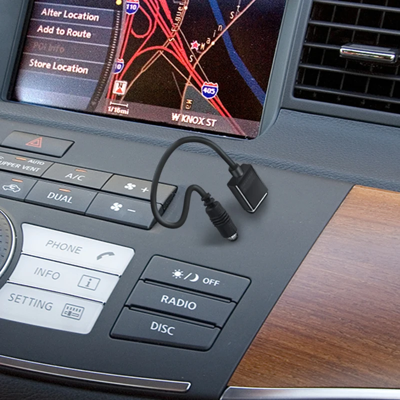 Car Wireless Bluetooth Receiver Music Adapter Met mic 3.5mm AUX Jack