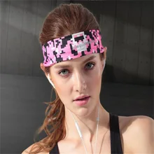Высокой эластичности, для бега Sweatband лента для волос при занятиях йогой спорта на открытом воздухе оголовье с светоотражающие полосы
