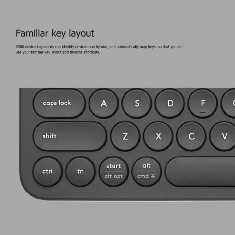 Портативная мини-клавиатура с Bluetooth для многоуровневой клавиатуры logitech K380 для Windows MacOS Android iOS, комплектующие для периферийных устройств