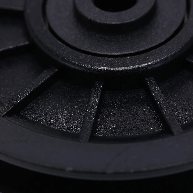 1Pc 105mm Black Bearing Pulley Wheel Cable Gym Equipment Durable And Wearproof Abs Material