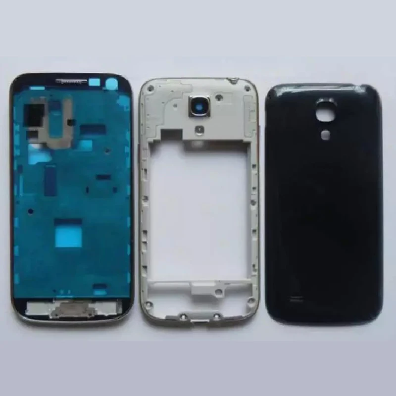 

NEW Full Housing For Samsung Galaxy S4 mini i9190 i9195 i9192 Dual card Front Frame + Middle Frame + Battery Cover Repair Parts