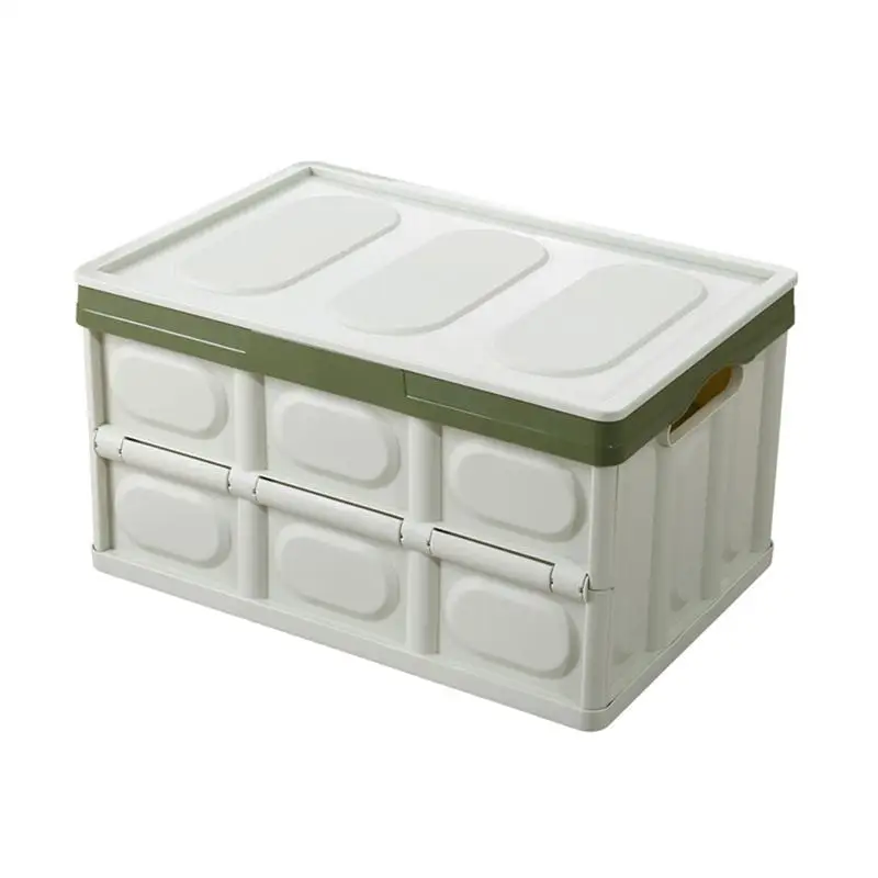 

Auto Trunk Storage Organizer Big Capacity Multifunctional Foldable Plastic Container Box (Green)