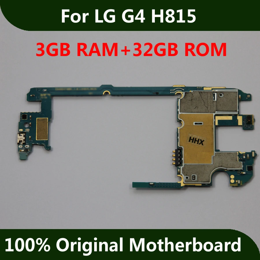 imágenes para Para LG G4 Mainboad H815 Motherboard 32 GB Desbloqueado Con Fichas Completas de SISTEMA OPERATIVO Android Instalado Placa Lógica Original de IMEI imágenes para Para LG G4 Mainboad H815 Motherboard 32 GB Desbloqueado Con Fichas Completas de SISTEMA OPERATIVO Android Instalado Placa Lógica Original de IMEI