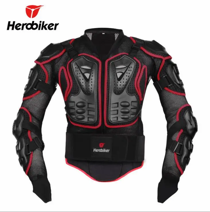 HEROBIKER мотоциклетная куртка мужская полный корпус мотоциклетная Броня мотокросса Защитное снаряжение мотоциклетная Защита 2 шт костюмы - Цвет: CC-1