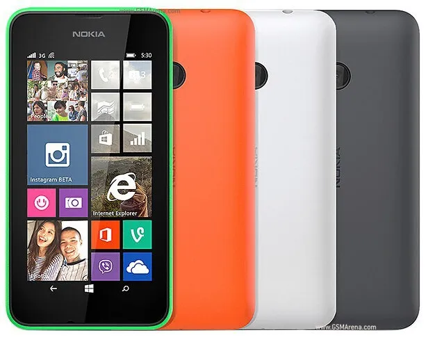 Разблокированный сотовый телефон Nokia Lumia 530, Windows OS, две sim-карты, 4 Гб, камера 4,0 МП, ips экран