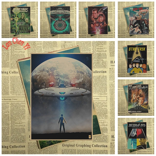 Best Price Award winning film Star Trek Nostalgic Matte Kraft Paper Poster Office Gift Room Dining Home Decor wall sticker Design Best Price Award winning film Star Trek Nostalgic Matte Kraft Paper Poster Office Gift Room Dining Home Decor wall sticker Design