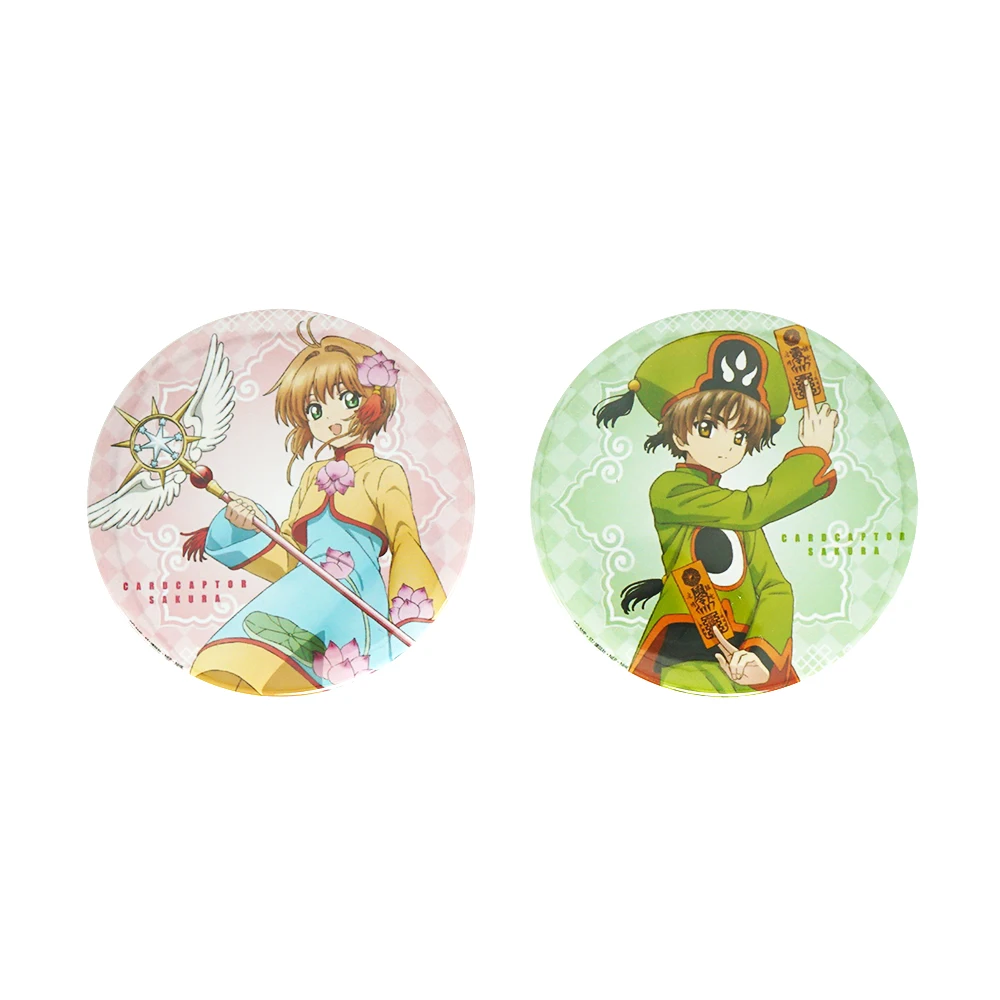 

Cardcaptor Sakura Anime Badge Sakura Kinomoto Syaoran Li Cute Metal Badge