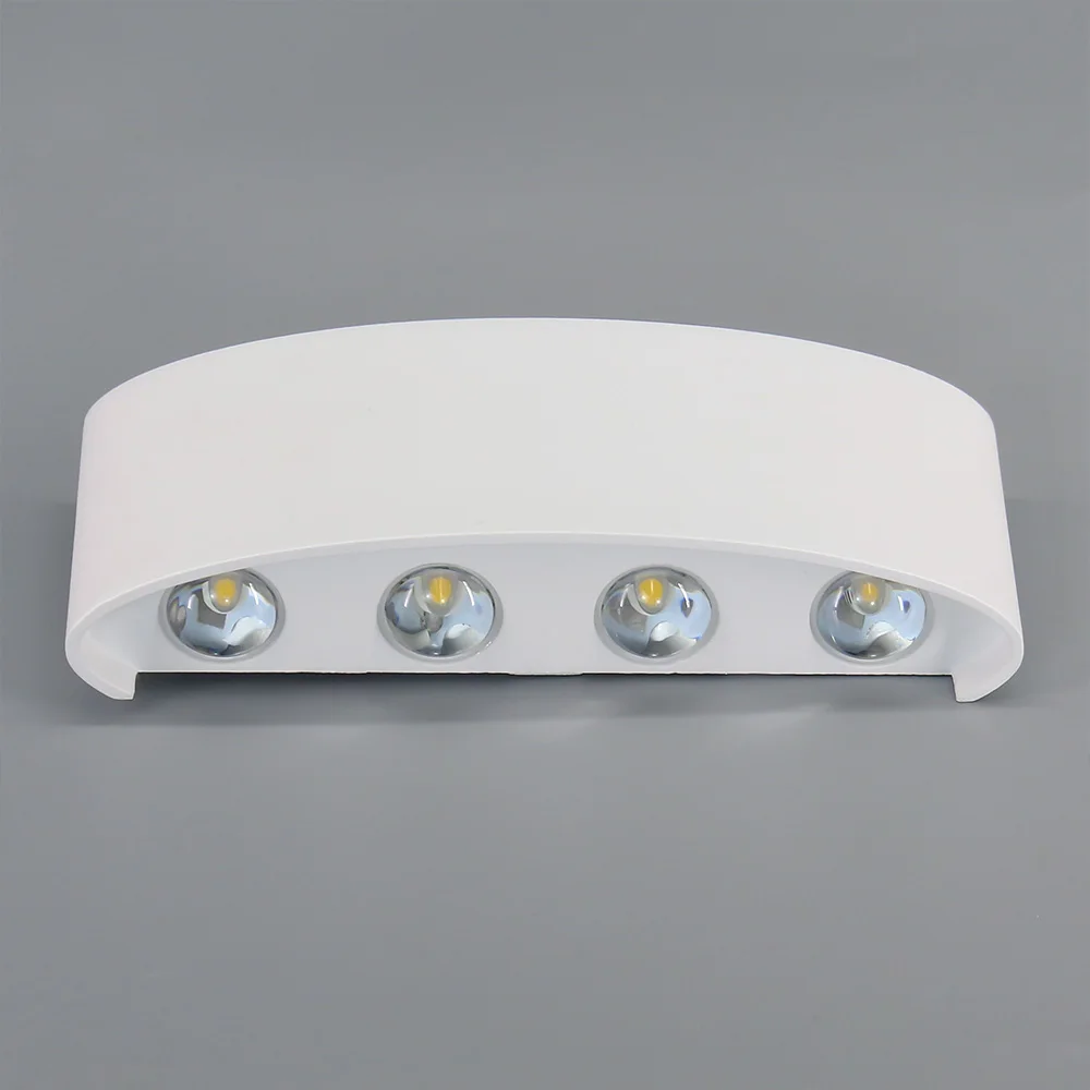 Nordic Design Wall Lamp Indoor Bedroom White Decorative Modern Wall Mounted Bed Sconces Fixtures Light 8w With 8 Lamp Beads