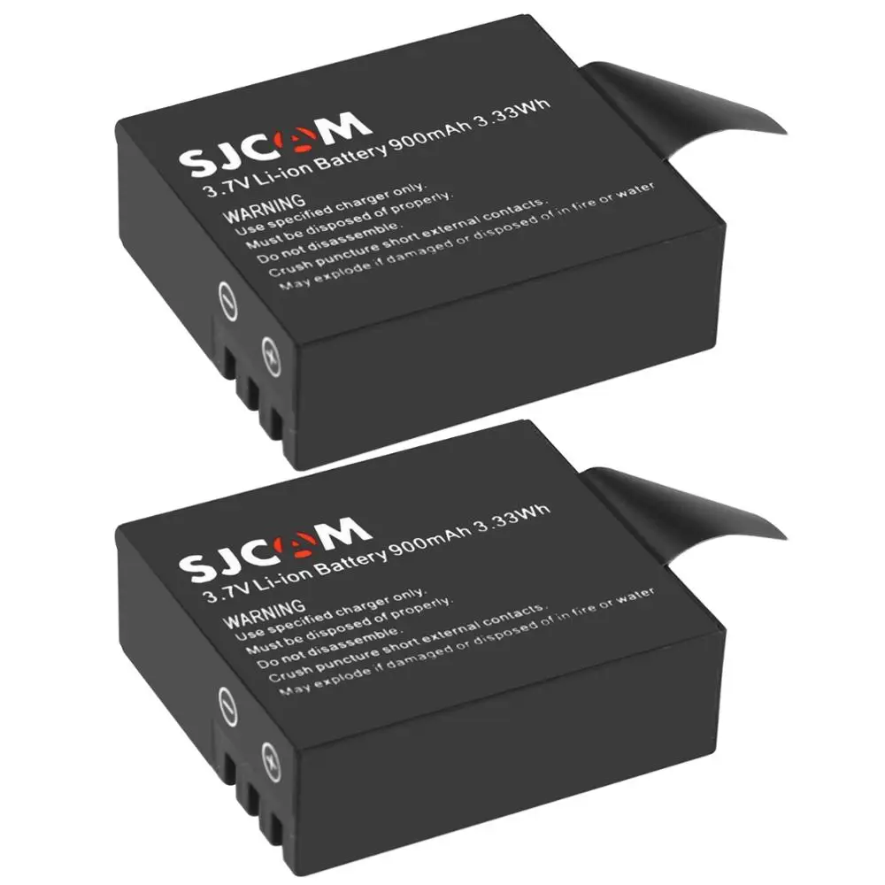 

2pcs Replacement 900mAh SJCAM sj4000 battery for M10wifi / SJ4000 / SJ4000wifi / SJ5000wifi / SJ5000x Elite Sports Action Camera