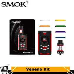 Оригинал Smok ядовитую комплект с 225 Вт ядовитую поле Mod и 5 мл TFV8 большой ребенок свет издание танк электронная сигареты Vape VS Mag