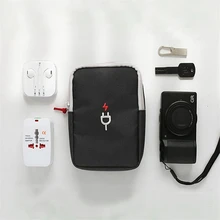 HAOCHU Earphon Cable Digital Gadget Devices USB Flash Drives Camera Travel Case Digital Electronic Accessories Storage Bag Pouch
