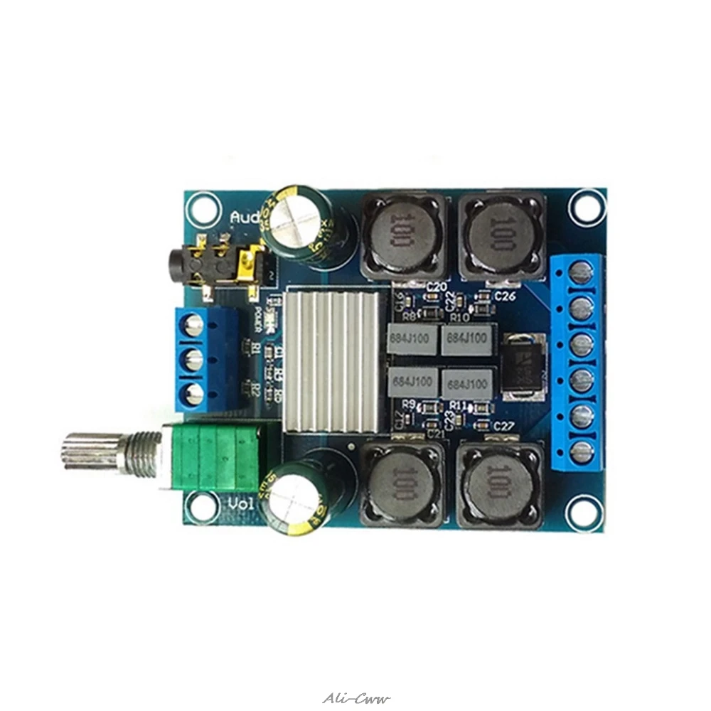 

50Wx2 TPA3116 D2 Dual Channel Digital Power Amplifier Board Stereo DC4.5-27V