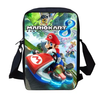 

Fashion Mini Children School Trave Bag CartoonMario Kart 8 Printing Cross body Shoulder Bag for Kids Small Boys Girls Schoolbag9