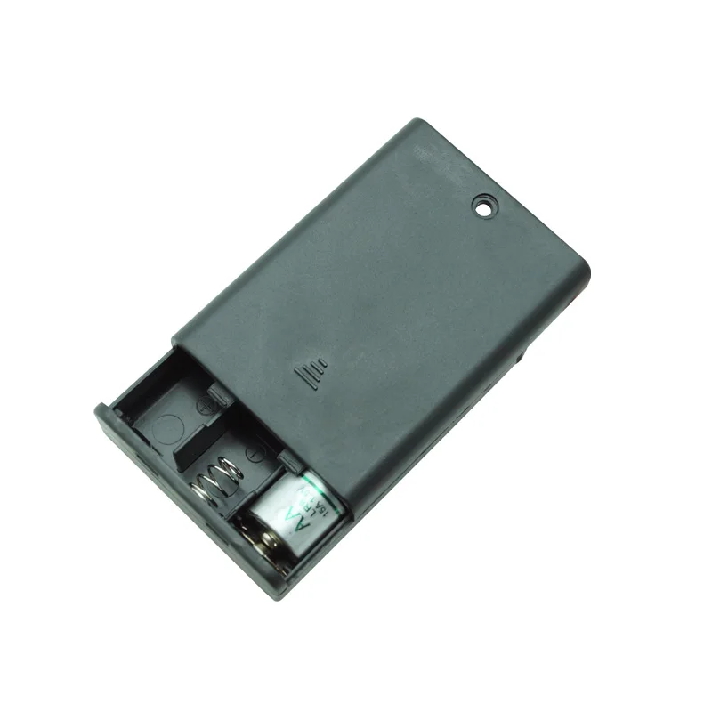

10 Pcs/lot New 3 AA 2A Battery 4.5V Holder Box Case with ON/OFF Switch Black