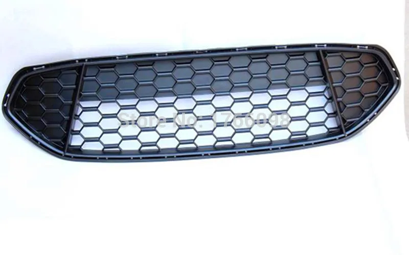 С логотипом «мустанг» ABS хром автомобильный передний бампер решетка сетки вокруг отделки гоночных грилей подходит для Ford Mondeo 2013