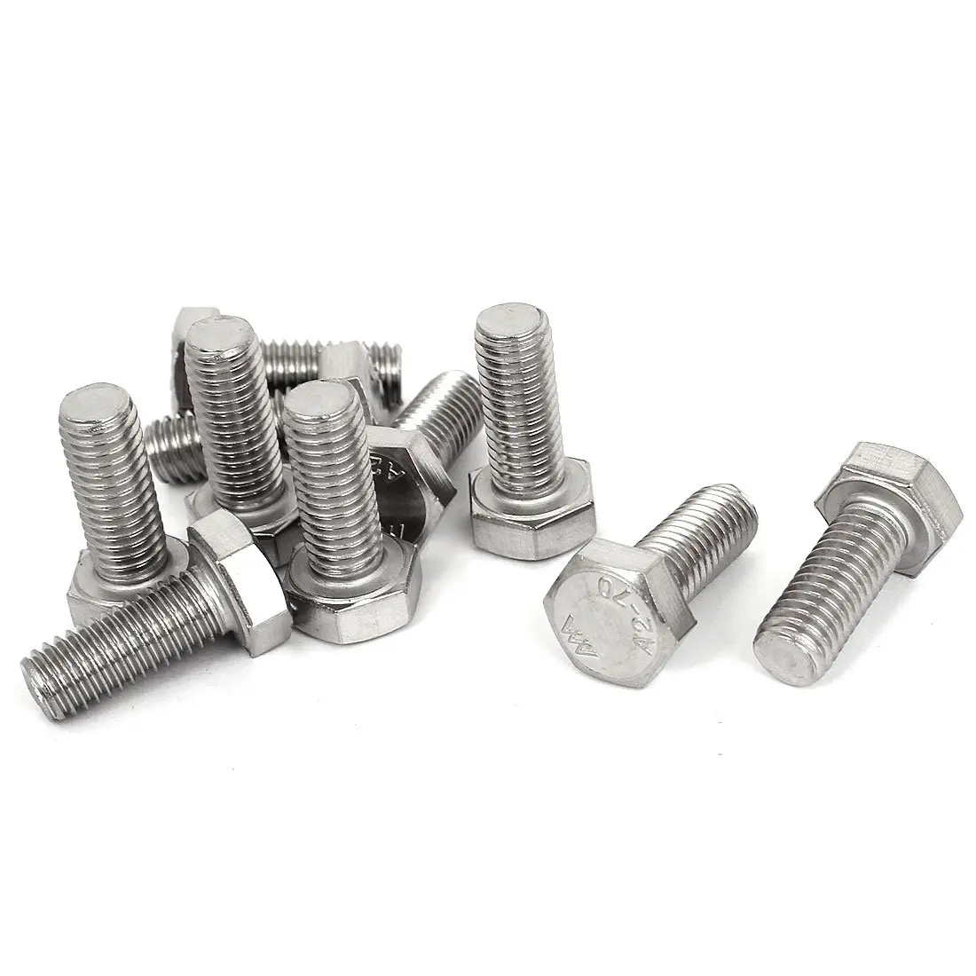 

Fullerkreg M8 x 20mm Thread DIN933 Stainless Steel Hex Cap Head Screw Bolt 10pcs