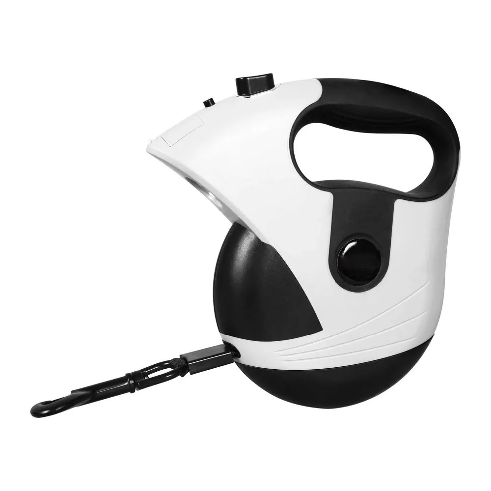 

Retractable Dog Leash 16 Feet Heavy Duty Retractable Walking One-Handed Brake, Pause, Lock, Build-in LED Flashlight PL052