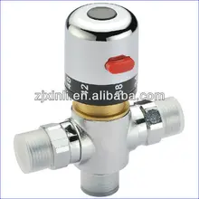 Смешивание воды и регулировка температуры латунный врезной смеситель