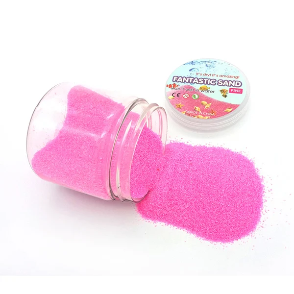 Pink 85 г красочное моделирование воды волшебный песок DIY Crafy игрушки не влажный волшебный песок ручной работы игрушки волшебный Марс, Космический песок игрушки для детей - Цвет: Pink