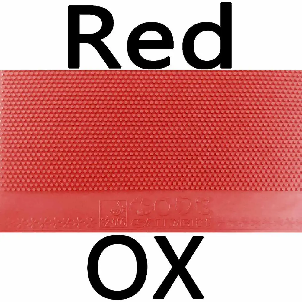 Sanwei код длинные прыщи из настольного тенниса пинг понг резиновый без губки - Цвет: Red OX
