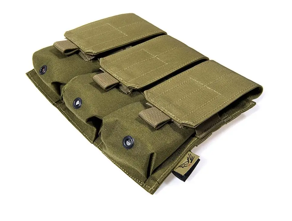 FLYYE MOLLE Triple M4 M16 Mag Pouch CORDURA Multicam AOR AU FG Wargame страйкбол охотничий тактический военный