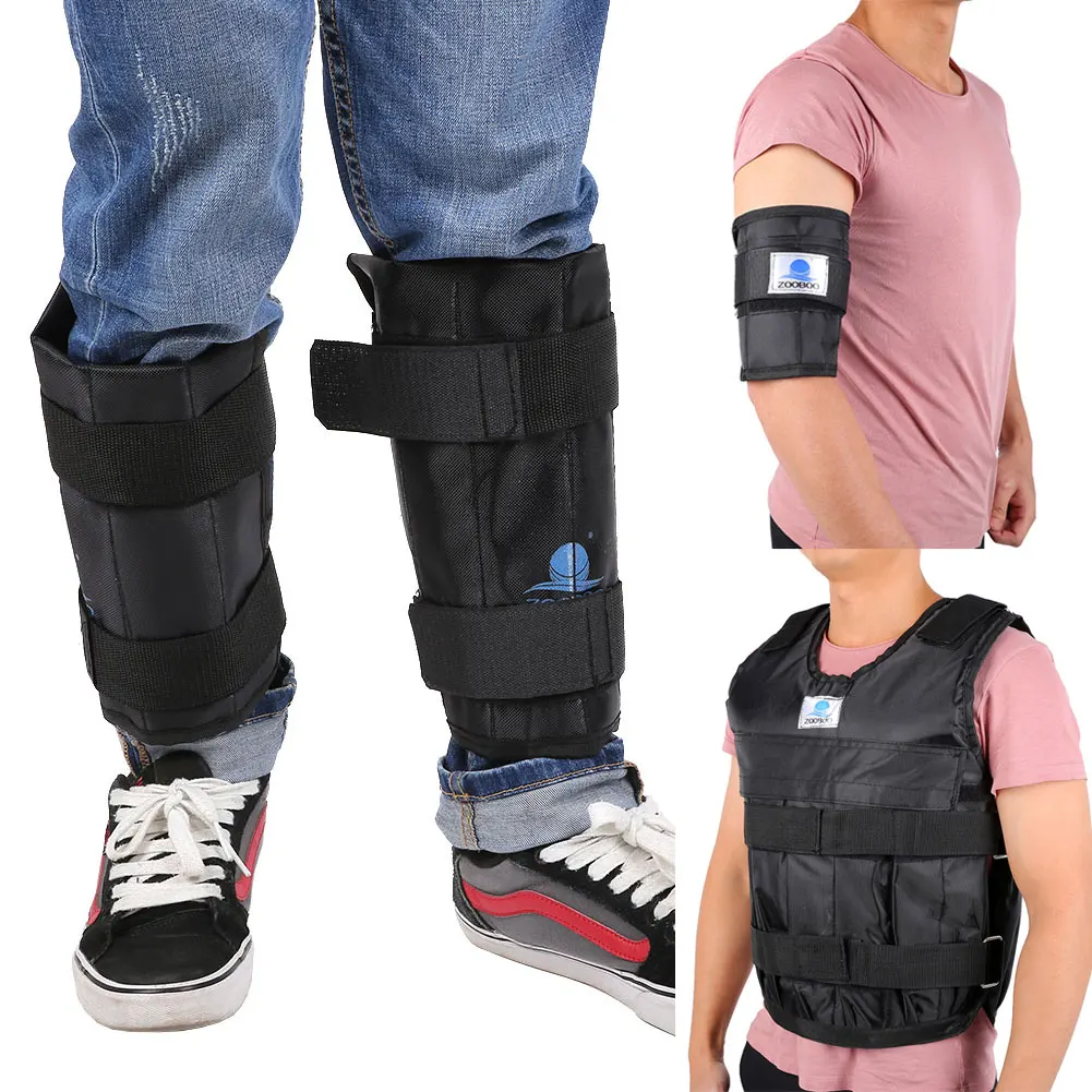 

44LBS Adjustable Empty Weighted Vest Jacket Exercise Boxing Training Waistcoat Fitness Exercise Supplies Training Accessories