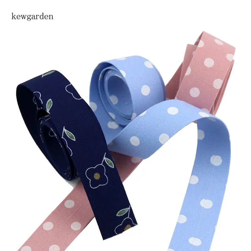 Kewgarden 1," 1" 3/" точка цветок ткань многослойные тканевые ленты вручную изготовленная лента DIY волос парфюм на подвеске Свадебная атласная лента 10 метров