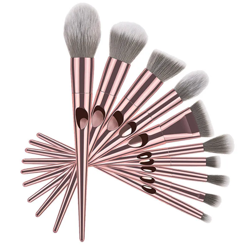 

10pcs Rose Gold Makeup Brushes Set For Foundation Powder Blush Eyeshadow Concealer Lip Eye Make Up Brush Cosmetics Beauty Tools