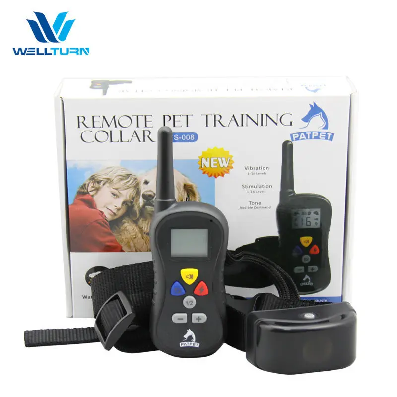 2015 New Patpet PTS 008 Remote Pet Dog Training Collar with LCD Display