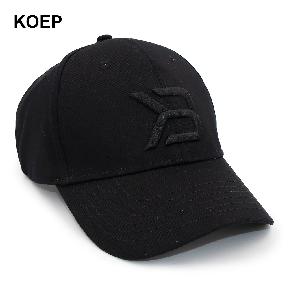 KOEP 2019 الرجال النساء قبعة بيسبول أزياء للجنسين هندسية التطريز أبي قبعة 100% القطن Snapback قابل للتعديل قبعات كمال الاجسام