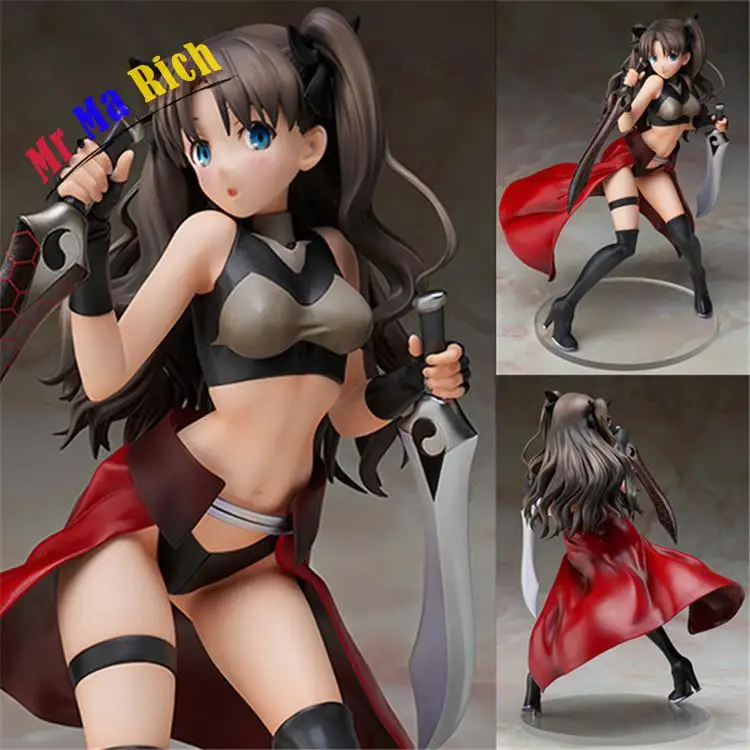 24cm Anime Saber Fate Stay Night Tohsaka Rin Figure Pvc 9.45&ampquot Collection Hobby Model Doll Top Best Gift Toy | Игрушки и хобби